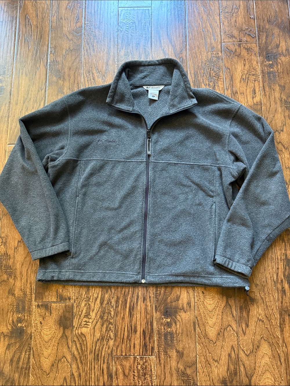 Columbia Men's Gray Full-Zip Fleece Jacket, size XL